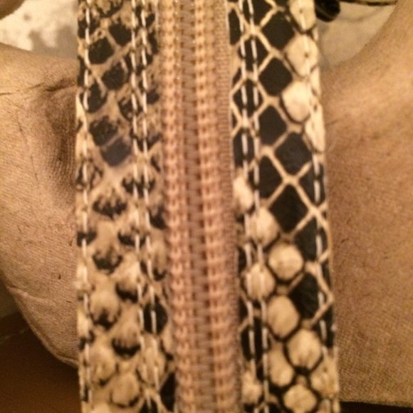 BCBG Gladiator Sandals, python snakeskin pattern - Picture 9 of 14